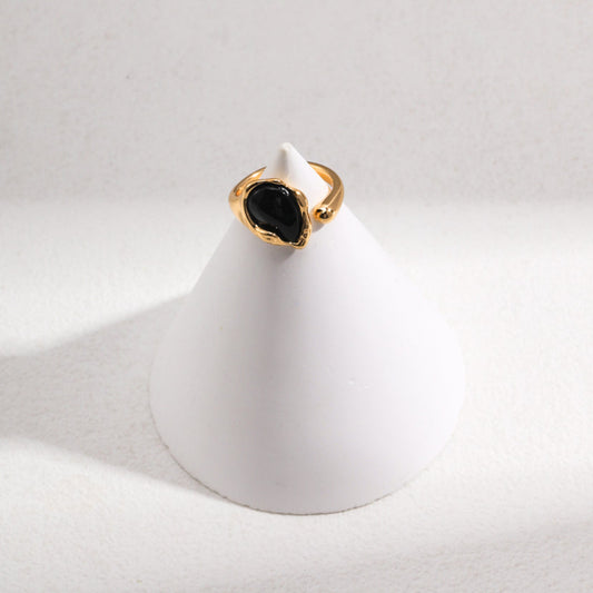 Onyx Ward Evil Eye S925 Silver Ring