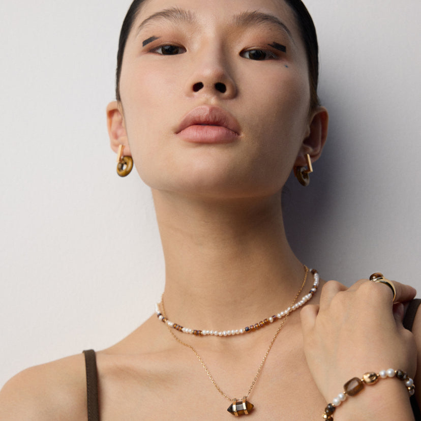 Timeless Narrative Pearl & Czech Glass S925 Silver Necklace