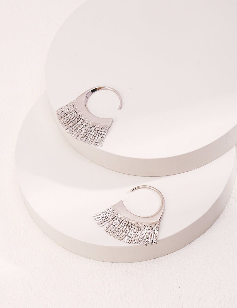 Yan Sterling Silver Broom Earrings