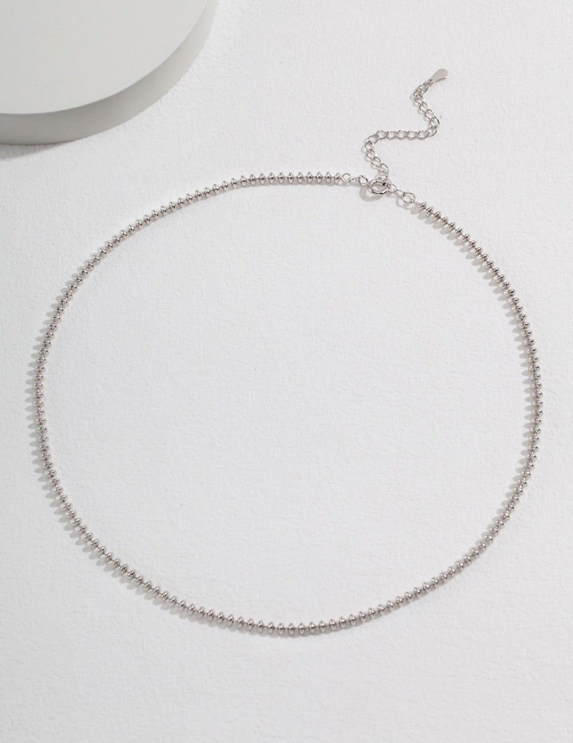 Pure Silver Abacus Bead Chain