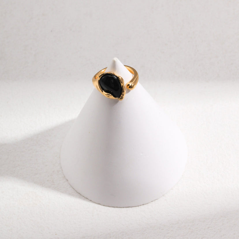 Onyx Ward Evil Eye S925 Silver Ring