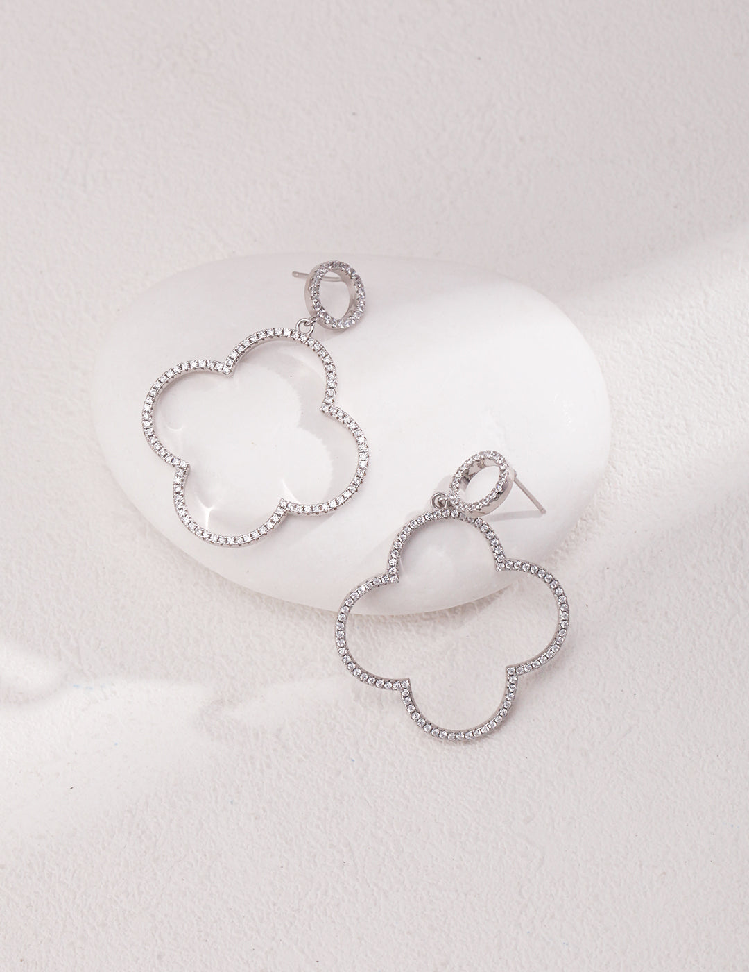 Four-leaf Clover - S925 Sterling Silver Earrings