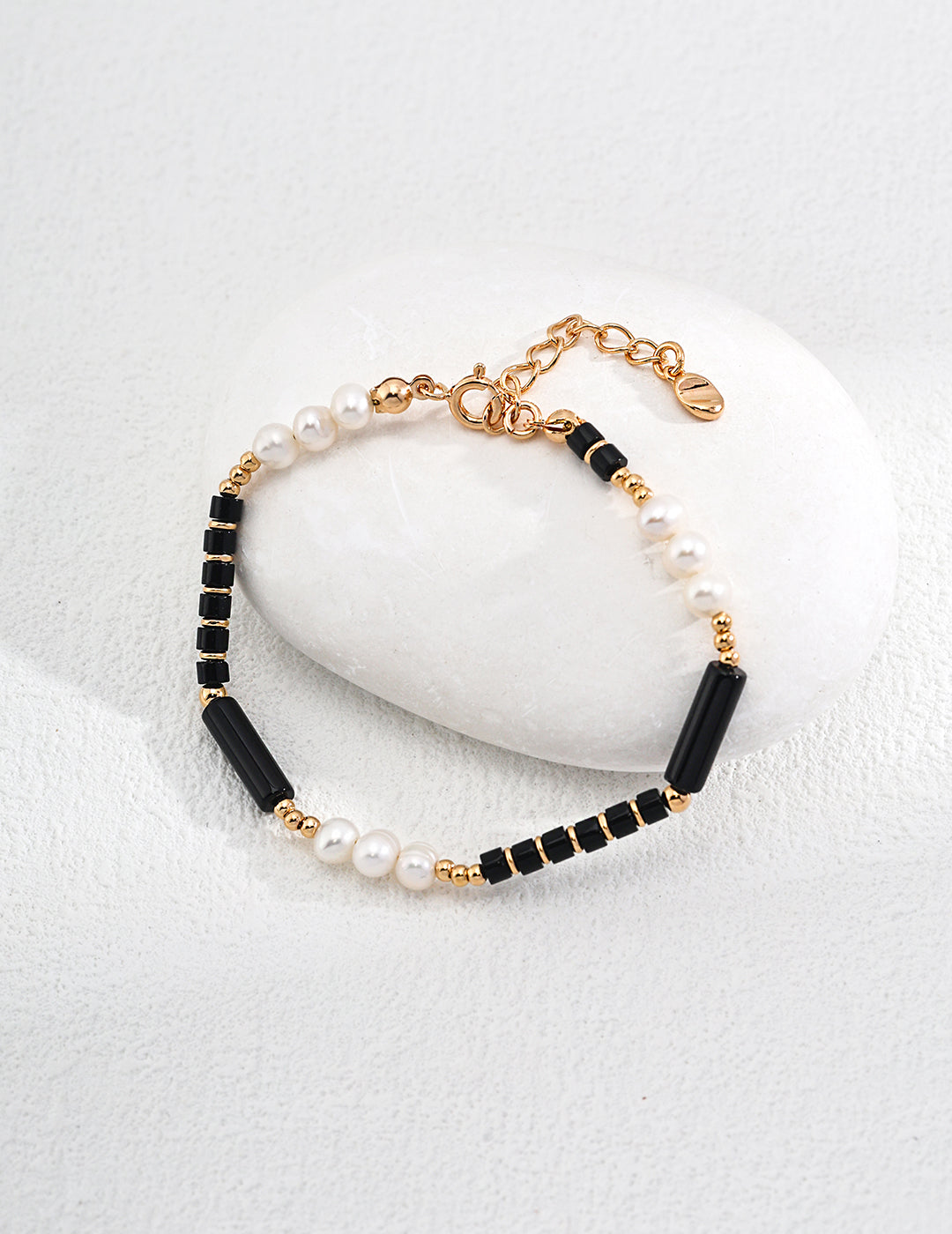 Sagittarius Black Onyx and Pearl Bracelet & Necklace