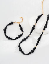 Bad Girl Series Sterling Silver Black Onyx Necklace