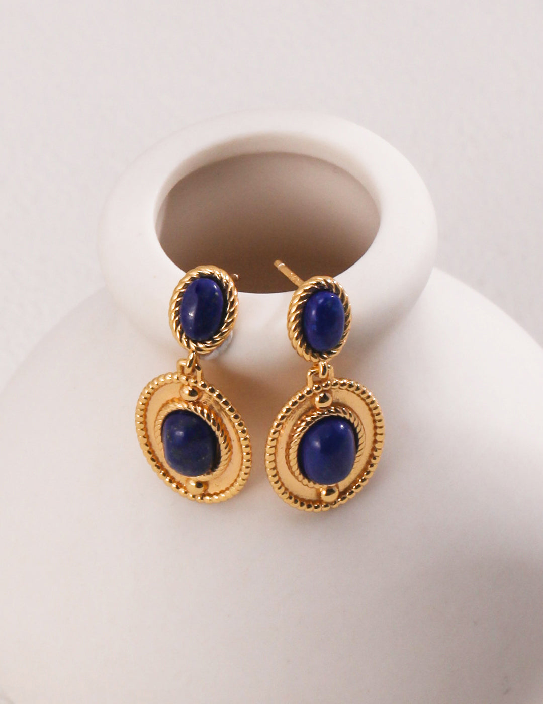 Vintage Lapis Lazuli Earrings