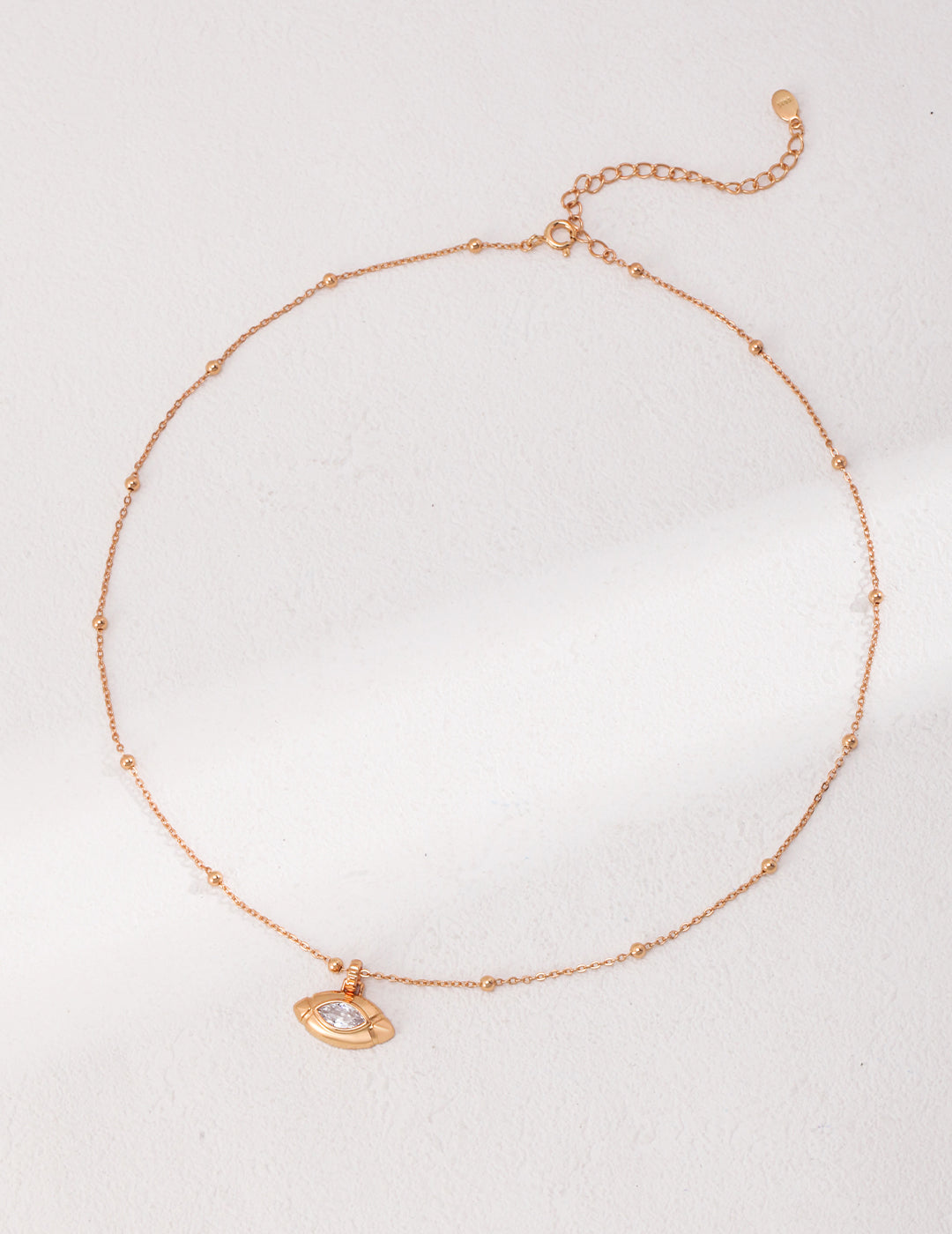 Golden Plated Sterling Silver Necklace - Angel's Eye Bracelets