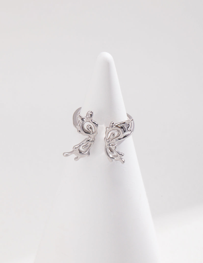 Sterling Silver Open Bowknot Ring