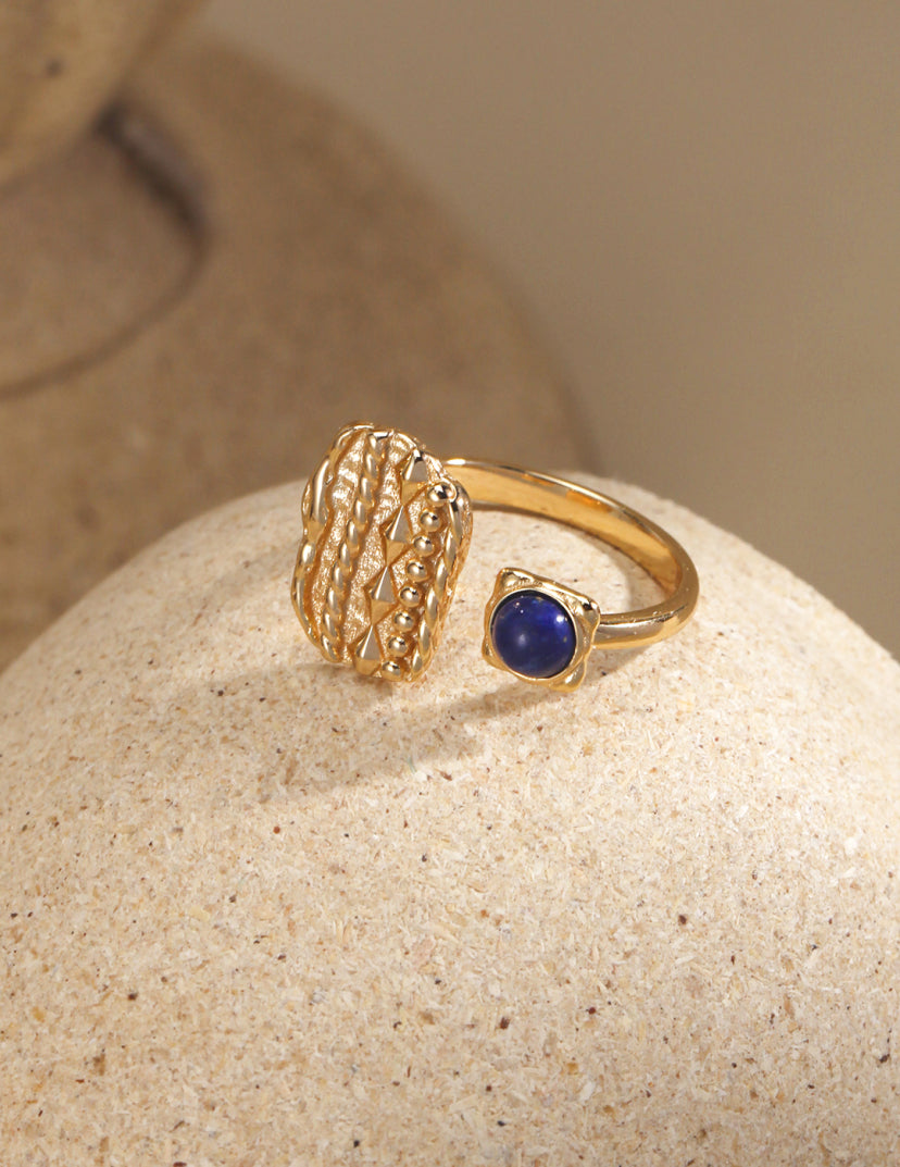 Lapis Lazuli Victoria Open Rings