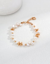 Gold Plated Sterling Silver Pearl - Tear of Angel Bracelets